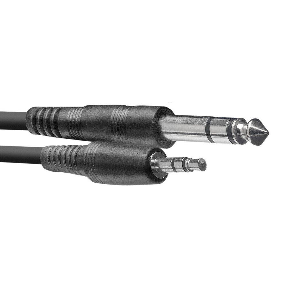 Stagg 3.5mm miniJack AUX TRS - 6.35mm Jack TRS 3m kaina ir informacija | Kabeliai ir laidai | pigu.lt