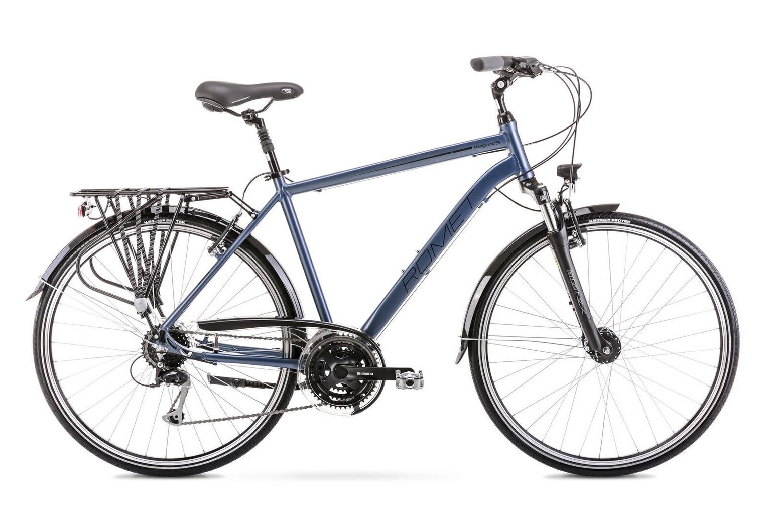 Miesto dviratis Romet Wagant 5 2020, sidabrinės spalvos kaina ir informacija | Dviračiai | pigu.lt