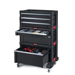 Ящик для инструментов с 6 ящиками на колесах Drawers Tool Chest Set цена и информация | Ящики для инструментов, держатели | pigu.lt