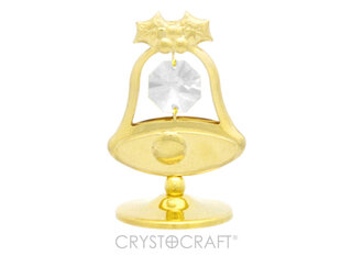Колокольчик на подставке с кристаллами SWAROVSKI,золотое покрытие цена и информация | Рождественские украшения | pigu.lt