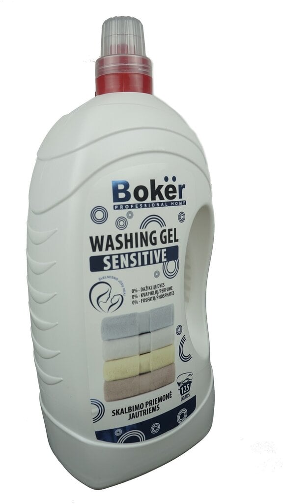Boker Sensitive skalbimo priemonė, be dažiklių ir kvapų, 5L цена и информация | Skalbimo priemonės | pigu.lt
