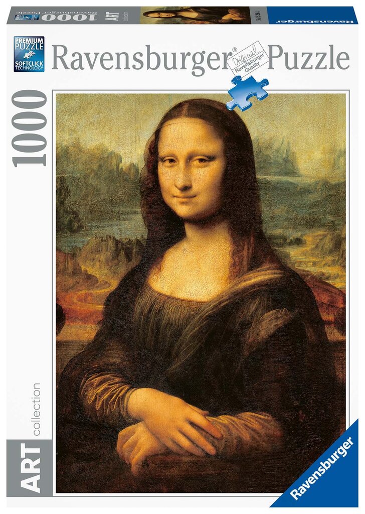 Dėlionė Ravensburger Mona Liza, 1000 d. kaina ir informacija | Dėlionės (puzzle) | pigu.lt