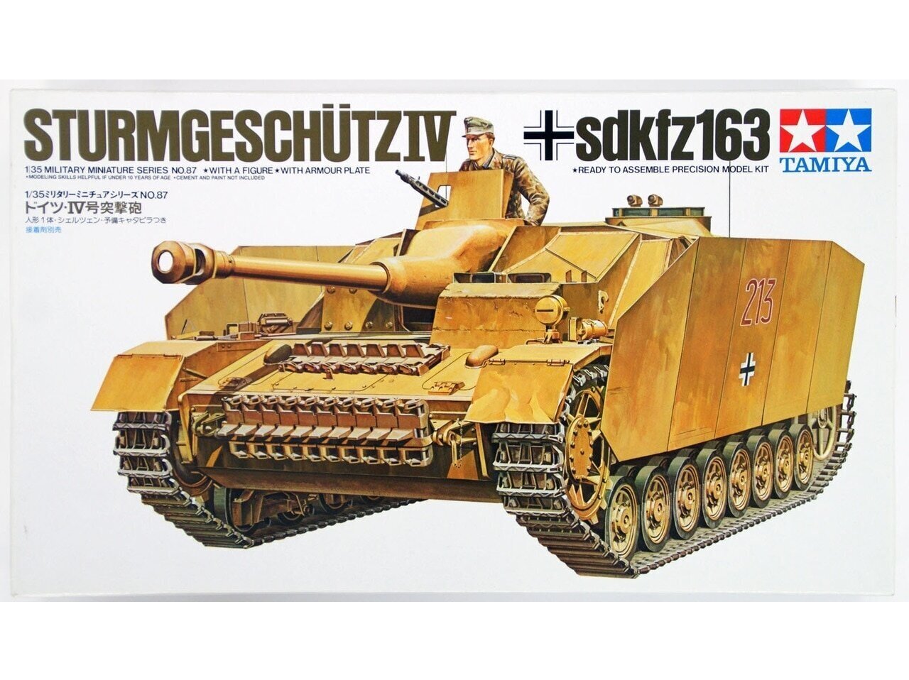 Tanko modelis Sturmgeschütz IV sdkfz163 Tamiya 35087 kaina ir informacija | Konstruktoriai ir kaladėlės | pigu.lt
