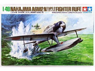 Konstruktorius Tamiya - Nakajima A6M2-N Type 2 Floatplane Fighter (Rufe), 1/48, 61017 kaina ir informacija | Konstruktoriai ir kaladėlės | pigu.lt