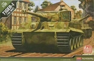 Модель для склеивания Academy 13287 TIGER-I MID VER. Anniv. 70 Normandy Invasion 1944 1/35 цена и информация | Конструкторы и кубики | pigu.lt