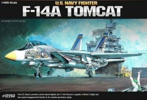 Klijuojamas Modelis Academy 12253 US NAVY Fighter F-14A TOMCAT 1/72 цена и информация | Klijuojami modeliai | pigu.lt