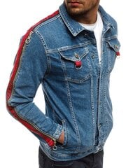 Мужская синяя джинсовая куртка Team цена и информация | Мужские куртки | pigu.lt