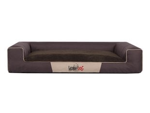Лежак Hobbydog Victoria Exclusive L, коричневый, 80x55 см цена и информация | Лежаки, домики | pigu.lt