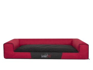 Лежак Hobbydog Victoria Exclusive L, красный / черный, 80x55 см цена и информация | Лежаки, домики | pigu.lt