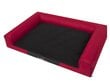 Hobbydog guolis Victoria Exclusive L, raudonas/juodas, 80x55 cm kaina ir informacija | Guoliai, pagalvėlės | pigu.lt