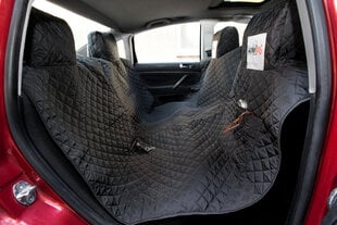 Чехол для автомобильных сидений Hobbydog на липучке Velcro, черный, 220x140 см цена и информация | Дорожные принадлежности | pigu.lt