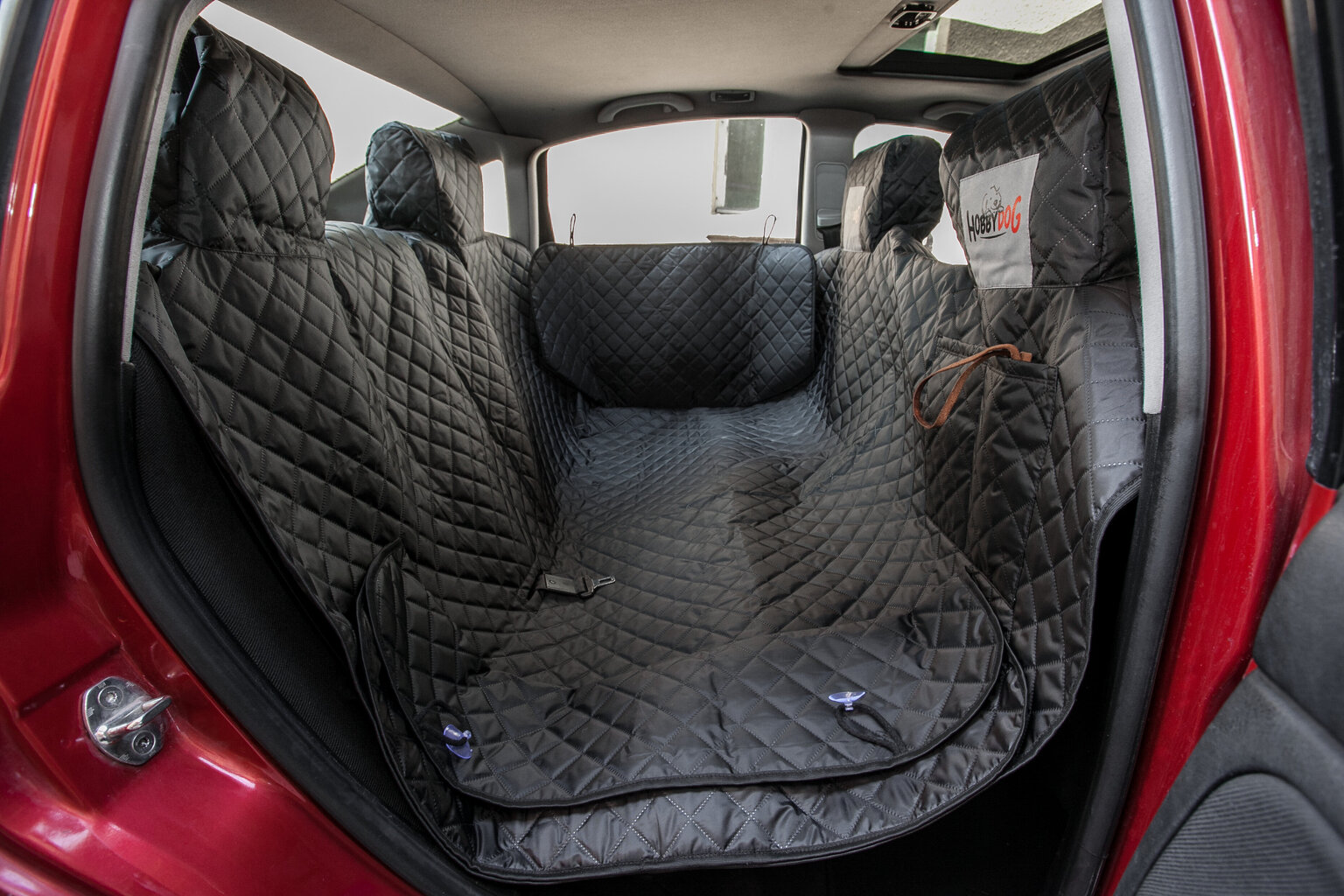 Hobbydog automobilio sėdynių užtiesalas su šonais, juodas, 190x140 cm kaina ir informacija | Kelioniniai reikmenys | pigu.lt