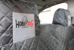Чехол для автомобильных сидений Hobbydog на липучке Velcro, серый, 160x140 см цена и информация | Дорожные принадлежности | pigu.lt