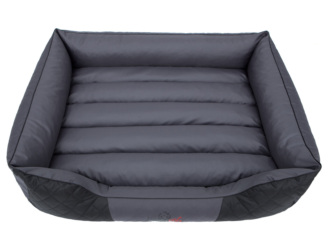 Hobbydog guolis Premium L, pilkas/juodas, 65x50 cm kaina ir informacija | Guoliai, pagalvėlės | pigu.lt