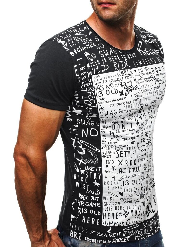 Marškinėliai vyrams Game, juodi kaina ir informacija | Vyriški marškinėliai | pigu.lt