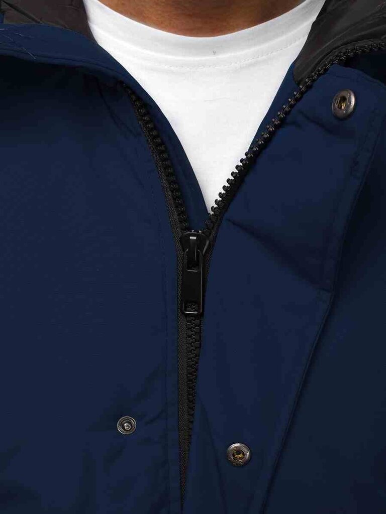 Bomber stiliaus žieminė tamsiai mėlyna vyriška striukė "Lemor" kaina ir informacija | Vyriškos striukės | pigu.lt