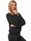 Džemperis moterims Kober, juodas цена и информация | Džemperiai moterims | pigu.lt