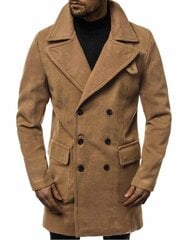 Paltas vyrams Nova, rudas kaina ir informacija | Vyriški paltai  | pigu.lt