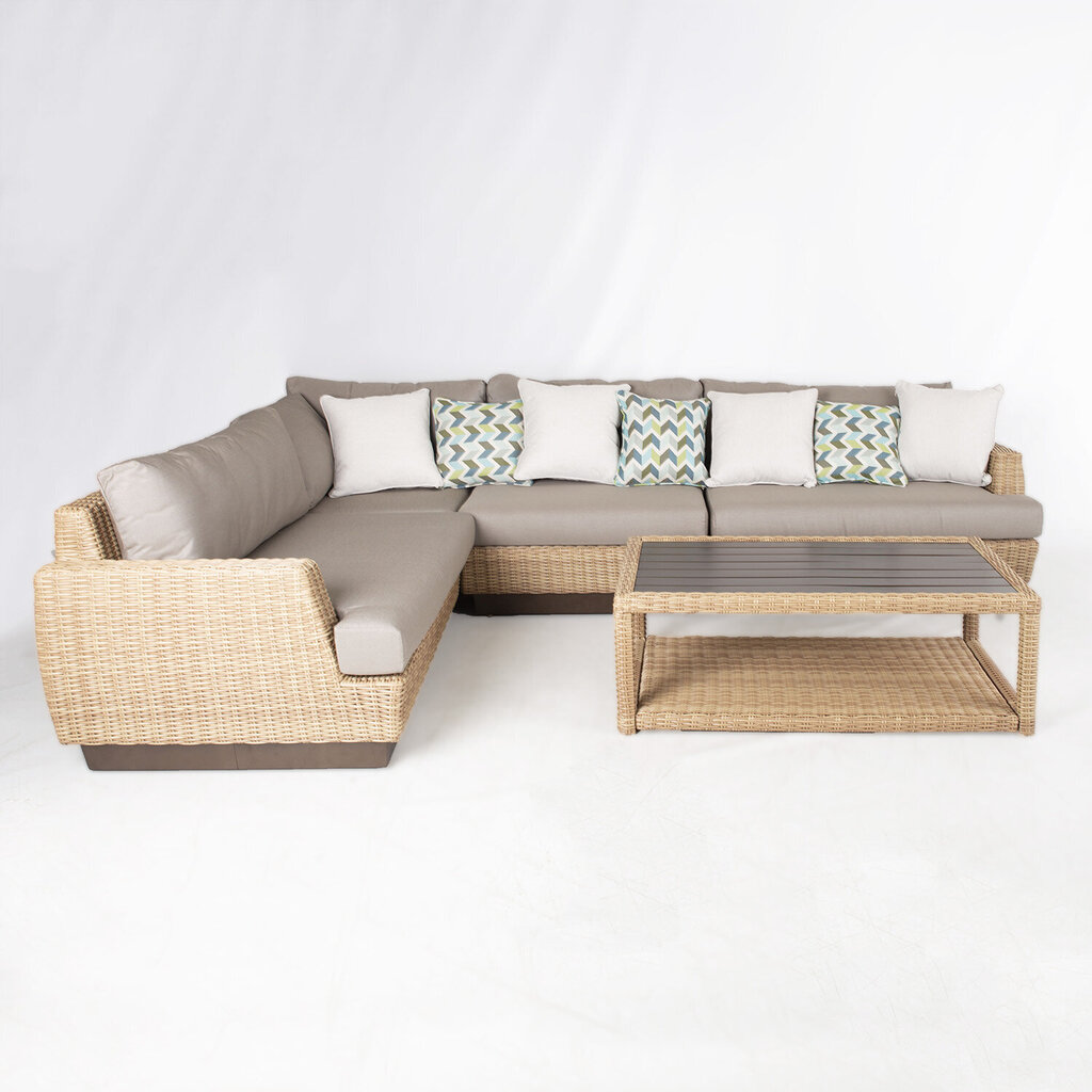 Lauko baldų komplektas Garden4You TANJA, smėlio spalvos kaina ir informacija | Lauko baldų komplektai | pigu.lt