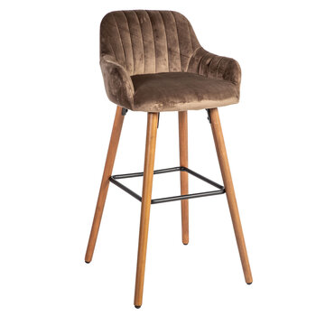 Барный стул Ariel, коричневый цена и информация | Стулья для кухни и столовой | pigu.lt