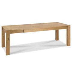 Раскладной стол Turin 185/245x90 см, светло-коричневый цена и информация | Кухонные и обеденные столы | pigu.lt