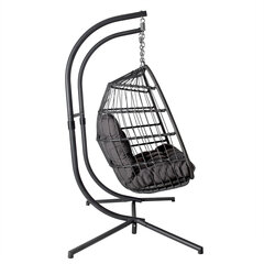 Стоящее подвесное кресло Yoyo Double, серое цена и информация |  Садовые стулья, кресла, пуфы | pigu.lt