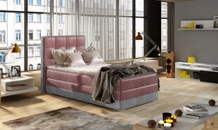 Кровать NORE ASTER, 90x200 см, розовая/серая цена и информация | Кровати | pigu.lt