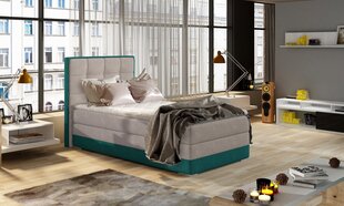 Кровать NORE ASTER, 90x200 см, серый/зеленый гобелен цена и информация | Кровати | pigu.lt