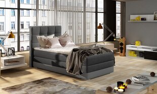 Кровать NORE ASTER, 90x200 см, темно-серая/серая цена и информация | Кровати | pigu.lt