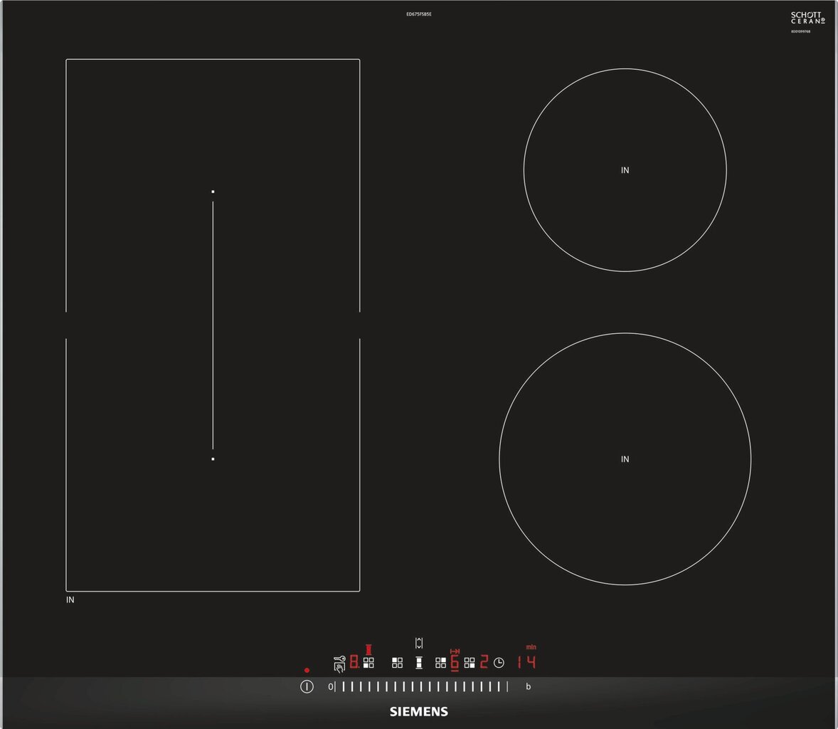 Siemens ED675FSB5E kaina ir informacija | Kaitlentės | pigu.lt