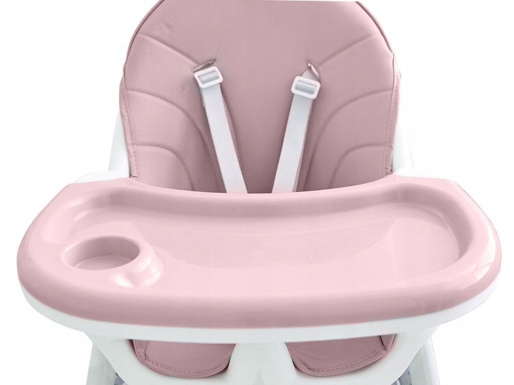 Maitinimo kėdutė Ecotoys 2in1, rožinė kaina ir informacija | Maitinimo kėdutės | pigu.lt