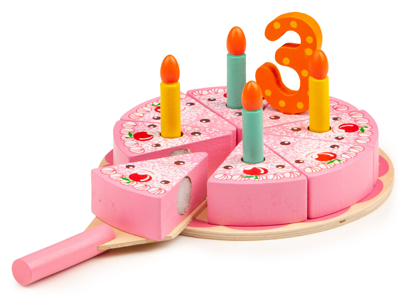 Medinis tortas su peiliu Ecotoys kaina ir informacija | Žaislai mergaitėms | pigu.lt