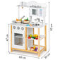 Vaikiška medinė virtuvėlė + aksesuarai Ecotoys kaina ir informacija | Žaislai mergaitėms | pigu.lt