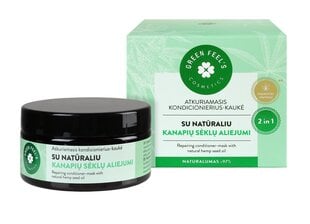 Plaukų kondicionierius-kaukė su kanapių aliejumi GREEN FEEL'S 200 ml kaina ir informacija | Priemonės plaukų stiprinimui | pigu.lt