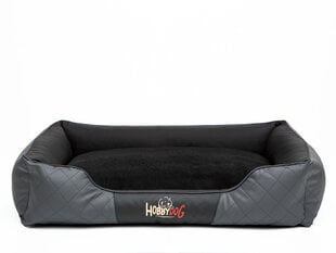 Лежак Cesar Exclusive R3, 95x73 см, черный / серый цена и информация | Лежаки, домики | pigu.lt