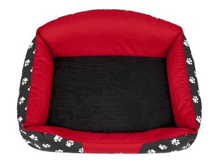 Лежак Hobbydog Exclusive L, красный/черный цена и информация | Лежаки, домики | pigu.lt