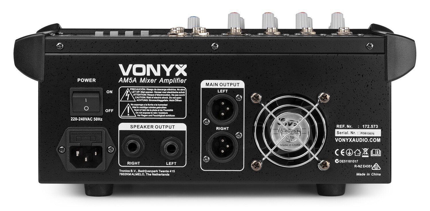 Vonyx AM5A kaina ir informacija | DJ pultai | pigu.lt