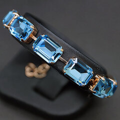 Apyrankė Spindesys Aquamarine Blue su Swarovski kristalais kaina ir informacija | Apyrankės moterims | pigu.lt