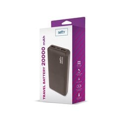 Setty  Power Bank 20000mAh Портативный аккумулятор 5V 1,5A + Micro USB Кабель Черный цена и информация | Зарядные устройства Power bank | pigu.lt