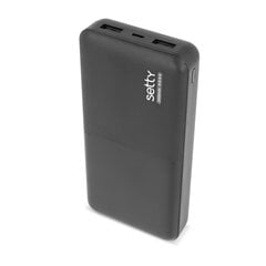 Setty  Power Bank 20000mAh Портативный аккумулятор 5V 1,5A + Micro USB Кабель Черный цена и информация | Зарядные устройства Power bank | pigu.lt