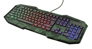 Игровая клавиатура Trust GXT 830-RW-C Avonn, хаки цена и информация | Клавиатуры | pigu.lt