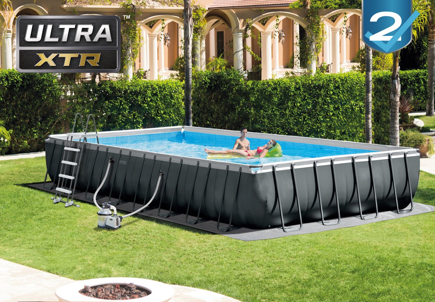 Karkasinis baseinas Intex Ultra XTR™ Premium 975x488x132 cm, su filtru kaina ir informacija | Baseinai | pigu.lt