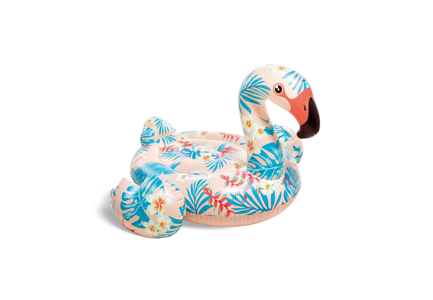 Pripučiamas plaustas Intex Tropical Flamingo 142x137x97 cm kaina ir informacija | Pripučiamos ir paplūdimio prekės | pigu.lt
