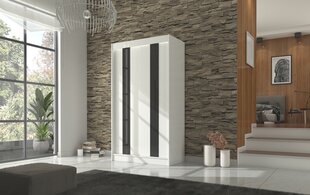 Шкаф Adrk Furniture Karen 120 см, белый цена и информация | Шкафы | pigu.lt