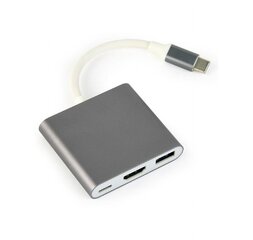 GEMBIRD A-CM-HDMIF-02-SG цена и информация | Адаптеры, USB-разветвители | pigu.lt