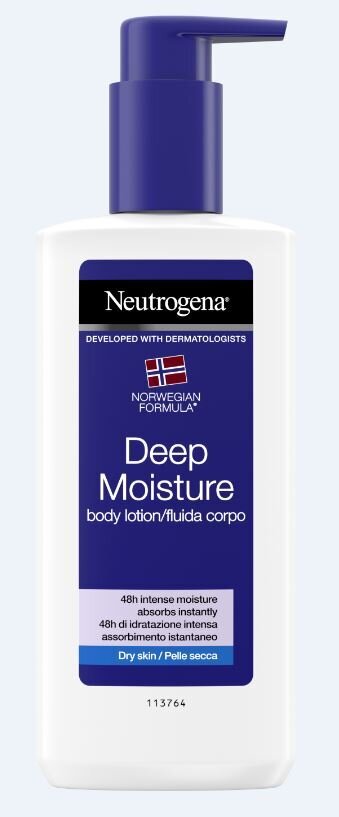 NEUTROGENA drėkinantis kūno losjonas sausai odai, 250 ml цена и информация | Kūno kremai, losjonai | pigu.lt