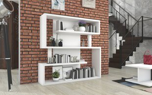 Полка ADRK Furniture Felipe 152x151 см, белая цена и информация | Полки | pigu.lt