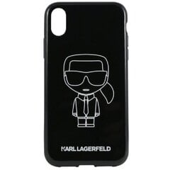 Чехол Karl Lagerfeld Glitter Logo для iPhone 14 Pro Max (6,7″), позрачный/серебряный цена и информация | Чехлы для телефонов | pigu.lt