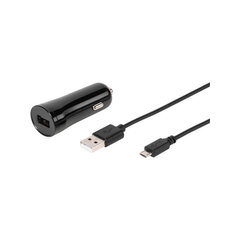 Vivanco автомобильная зарядка USB 2.4A 1,2m (60022) цена и информация | Зарядные устройства для телефонов | pigu.lt