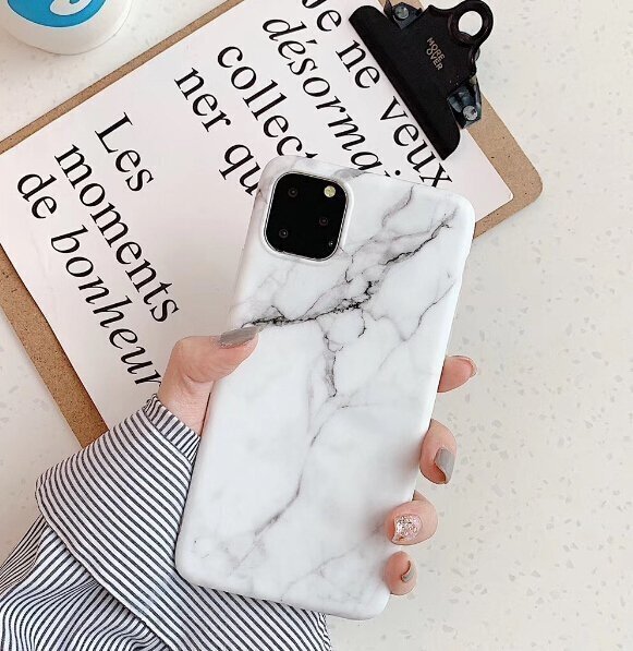 Wozinsky Marble, skirtas Apple iPhone 11 Pro Max, juodas kaina ir informacija | Telefono dėklai | pigu.lt